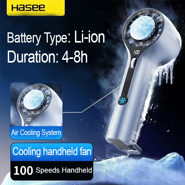 Portable Air Cooling Fan Desk Fan Light Hand Fan 100 Adjustable Speed Personal Fan for Office Trips Outdoors Camping