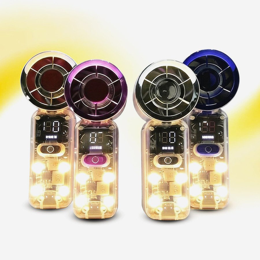 Obicol Ultra High-Speed Portable Mini Fan with LED Display